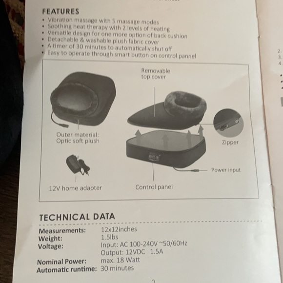 NEW Vibration Foot Massager With Heat - Picture 3 of 5